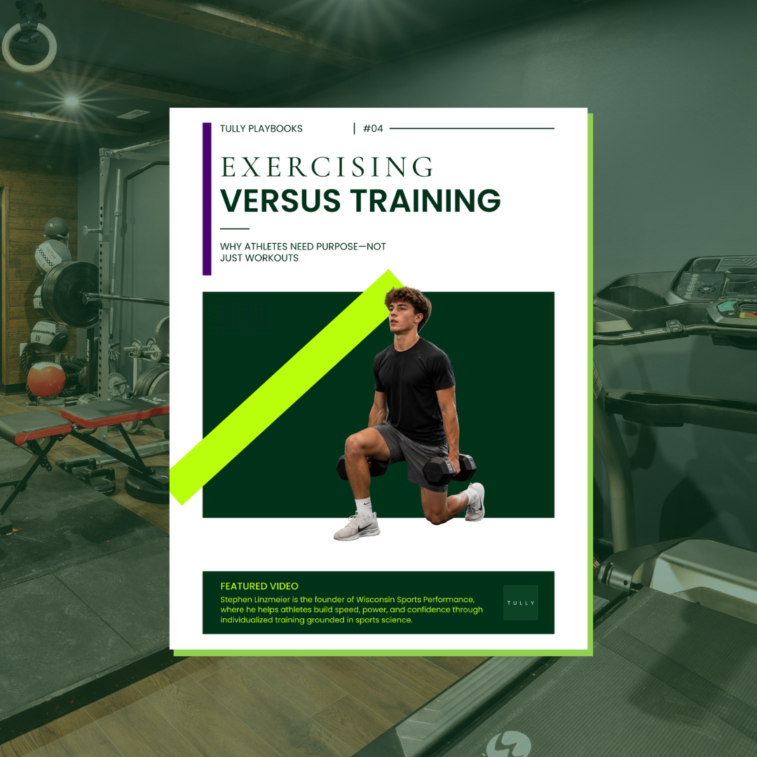Tully Playbook 04 cover: Exercising Versus Training